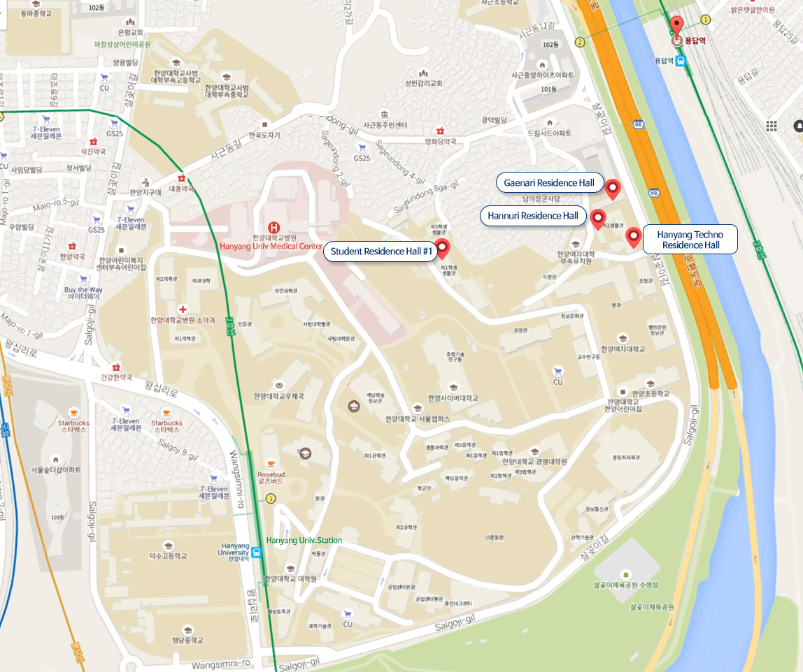 location on campus map